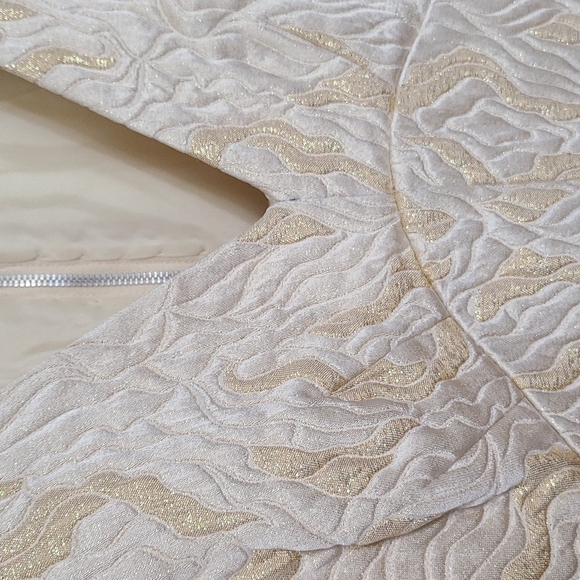 Custom ~60s two piece quilted holiday set - coat and dress - Picture 8 of 10